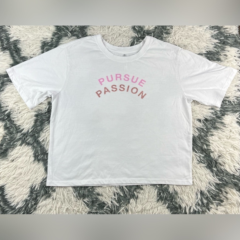 Fabletics Womenโs Parker Boxy Tee White Size Large